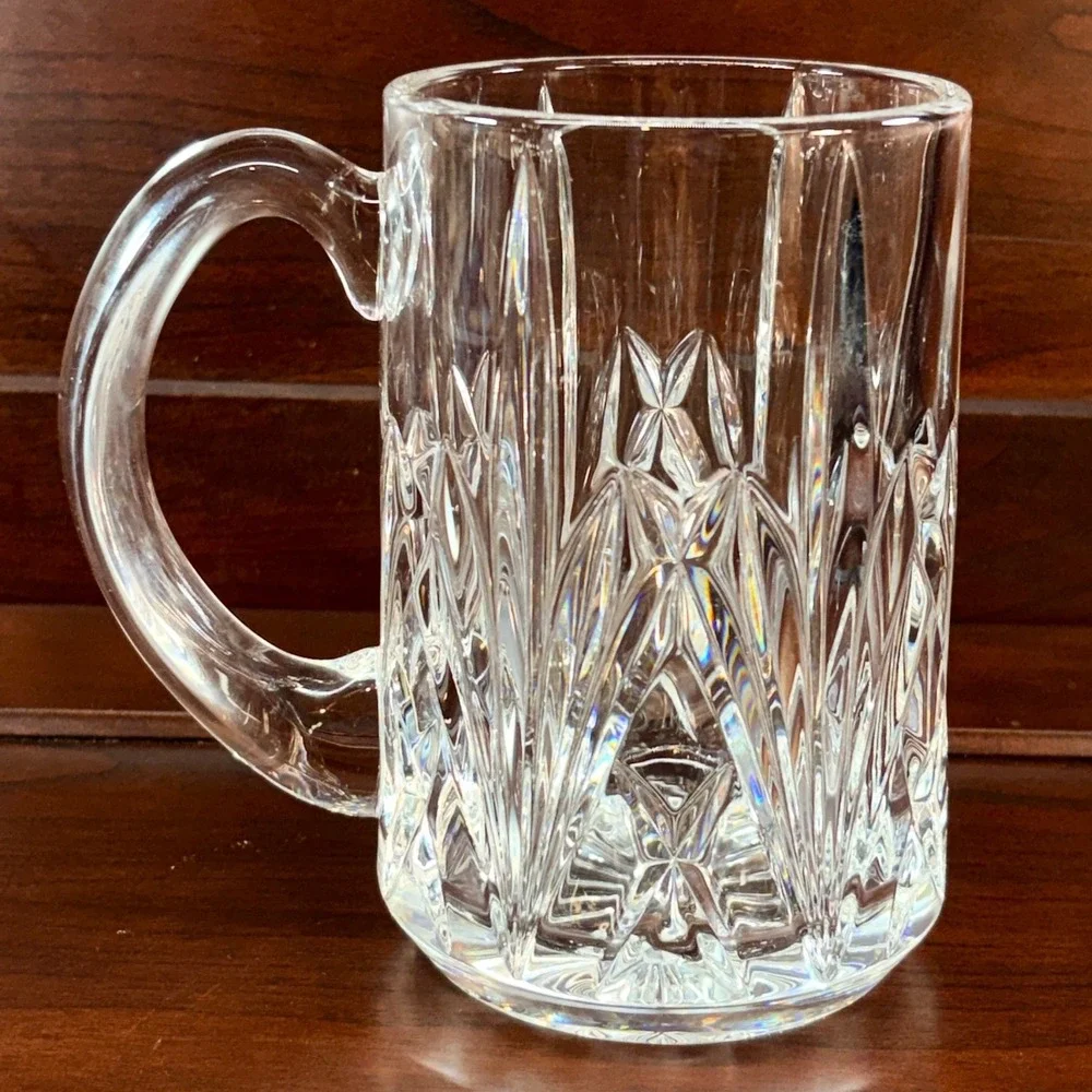 Waterford Marquis Brookside Beer Mug Crystal Tankard Clear Germany Excellent